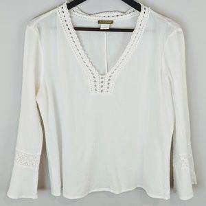J. Crew Crochet Boho Shirt Size L